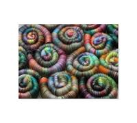 Jigsaw Puzzle 1000 Pieces ，Colourful hand-spun rolags from wool and other beautiful fibres，Teens Boys Girls Puzzles Difficult Thick Sturdy Pieces Challenging Puzzle for Party Games（50x70cm）-AO4