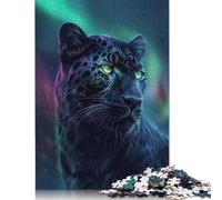 Jigsaw Puzzle 1000 Pieces Cosmic Black Leopard Square Puzzles for Adults And Wooden Puzzles Home Decoration Puzzle Toys 1000pcs (75x50cm)