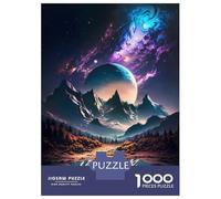 Jigsaw Puzzle 1000 Pieces Cosmic Everest Reflection Jigsaws for Adults Brain Teaser Game Improve Memory Deal As Gifts for The Whole Family 38x26cm/1000pcs