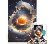 Jigsaw Puzzle 1000 Pieces Cosmic Fried Egg, Brain Teaser Game, Difficult Challenge, Gifts for Friends And Family 50x75cm