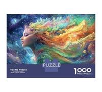 Jigsaw Puzzle 1000 Pieces Cosmic Hair Artwork Puzzles for Adults Toy Wall Decor Hand Speed Race Deal As Gifts for The Whole Family 38x26cm/1000pcs