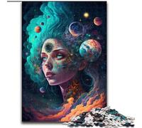 Jigsaw Puzzle 1000 Pieces Cosmic High Made of Wood, Unique DIY Home Decor Gift Idea 50x75cm for Teenager & Families, Perfect DIY Decor & Brain-Teasing Challenge