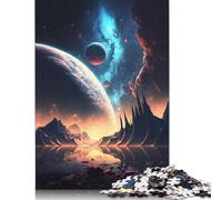 Jigsaw Puzzle 1000 Pieces Cosmic Lake Oasis Square Puzzles for Adults And Wooden Puzzles Home Decoration Puzzle Toys 1000pcs (75x50cm)