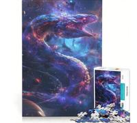 Jigsaw Puzzle 1000 Pieces Cosmic Serpent in Nebula, Practical Game, Difficult Hard, Unique Gifts for Birthday And Christmas 50x75cm