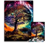 Jigsaw Puzzle 1000 Pieces Cosmic Tree of Life Puzzles for Adults Family Interactive Game, Craft Gift with Colorful Artwork 26X38CM/10.23x14.96inch