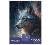 Jigsaw Puzzle 1000 Pieces Cosmic Wolf Puzzles for Adults Toy Wall Decor Hand Speed Race Deal As Gifts for The Whole Family 52x38cm/1000pcs