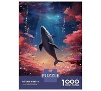 Jigsaw Puzzle 1000 Pieces Cosmos Whale in Sky Puzzles for Adults Toy Wall Decor Hand Speed Race Deal As Gifts for The Whole Family 38x26cm/1000pcs