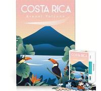 Jigsaw Puzzle 1000 Pieces Costa Rica Precise Cut Art Cognitive Fun Play Leisure Time Fun Xmas Scene Art (50x75cm)