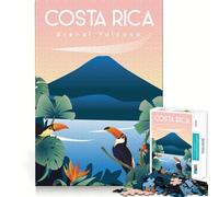 Jigsaw Puzzle 1000 Pieces Costa Rica Precise Cut Art Cognitive Fun Play Leisure Time Fun Xmas Scene Art (38x26cm)