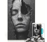 Jigsaw Puzzle 1000 Pieces Cracked Silence, Impossible Game, Fun Activities at Home, Artists' Collection, Fine Arts 38x52cm