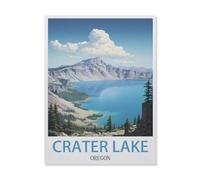 Jigsaw Puzzle 1000 Pieces，Crater Lake Oregon，Wood Adult Toys Decompression Game（75x50cm）-F66
