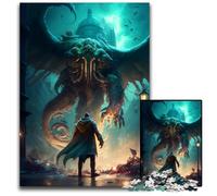 Jigsaw Puzzle 1000 Pieces Cthulhu Mythos Puzzles for Adults Perfect for Halloween, Christmas, Birthday Gift 50x75CM/19.68x29.52inch