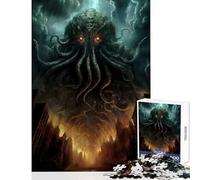 Jigsaw Puzzle 1000 Pieces Cthulhu Toy Wall Decor Gift For Birthdays for Educational Game Train Your Brain And Hands Size 50x75cm