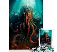 Jigsaw Puzzle 1000 Pieces Cthulhus Dominion Jigsaws for Adults Puzzle Pattern Assembly Educational Challenge Birthday Present, Gifts, (38x52cm)
