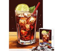 Jigsaw Puzzle 1000 Pieces Cuba Libre Cocktail Jigsaw Puzzles for Adults Hand Speed Race Difficult And Challenge for Is Ideal As A Gifts (38x26cm)
