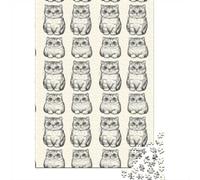 Jigsaw Puzzle 1000 Pieces Cute Cat Illustrations-hand Drawn Sketch Style Puzzles 70x50cm/1000pcs Gift For Kids Stress Reliever Family Game DIY Cardboard