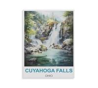 Jigsaw Puzzle 1000 Pieces,Cuyahoga Falls Ohio,Large Family Puzzle Game Artwork for Adults Teens(50x70cm)-HJ55