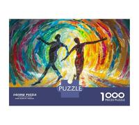 Jigsaw Puzzle 1000 Pieces Dancing in Colorful Tunnel Adult Jigsaw Puzzle Brain Teaser Game Staycation Kill Time Deal As Gifts for The Whole Family 52x38cm/1000pcs