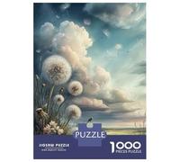 Jigsaw Puzzle 1000 Pieces Dandelions in A Dreamy Landscape Jigsaws for Adults Brain Teaser Game Improve Memory Deal As Gifts for The Whole Family 38x26cm/1000pcs