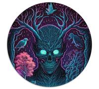 Jigsaw Puzzle 1000 Pieces Dark Forest Spirit Cardboard Jigsaw Puzzles for Adults for Holidays & Birthdays (67.5x67.5cm)