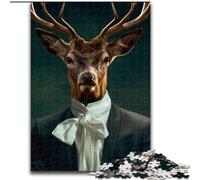 Jigsaw Puzzle 1000 Pieces Deer Character Puzzles for Adults size 26x38cm Educational Brain Teaser, Artistic Home & Office Decor, 14+ Age