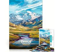 Jigsaw Puzzle 1000 Pieces Deosai National Park, Pakistan Landscape Precise Cut Art Cognitive Fun Play Leisure Time Fun Xmas Scene Art (50x75cm)