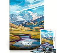 Jigsaw Puzzle 1000 Pieces Deosai National Park, Pakistan Landscape Sharp Cut Art Thinking Skill Game Chill Time Play Birthday Art Play (38x52cm)