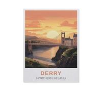 Jigsaw Puzzle 1000 Pieces，Derry Northern Ireland，Paper Children Toys Decompression Game（26x38cm）-DX58