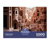 Jigsaw Puzzle 1000 Pieces Desert Castle Architecture Model Puzzles for Adults Toy Wall Decor Hand Speed Race Deal As Gifts for The Whole Family 38x26cm/1000pcs