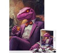 Jigsaw Puzzle 1000 Pieces Dino Gentleman Educational Games Birthday Present Educational Toy Interesting Stress Reduction (50X75cm)