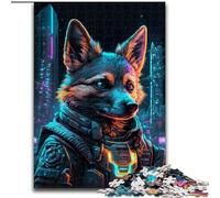 Jigsaw Puzzle 1000 Pieces Dog Human Made of Wood, Fun Activity for at Home 50x75cm Brain Teaser Game for Teenagers, Perfect