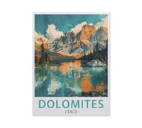 Jigsaw Puzzle 1000 Pieces，Dolomites, Italy，Large Family Puzzle Game Artwork for Adults Teens（75x50cm）-BF13