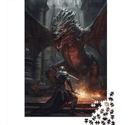 Jigsaw Puzzle 1000 Pieces Dragon Dungeon Boss Square Puzzles for Adults And Wooden Puzzles Home Decoration Puzzle Toys 1000pcs (75x50cm)