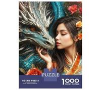 Jigsaw Puzzle 1000 Pieces Dragons Embrace Jigsaws for Adults Brain Teaser Game Improve Memory Deal As Gifts for The Whole Family 38x26cm/1000pcs