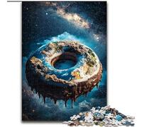 Jigsaw Puzzle 1000 Pieces Dream Donuts Made of cardboard, Unique DIY Home Decor Gift Idea size 38x26CM for Teenager & Families, Perfect DIY Decor & Brain-Teasing Challenge