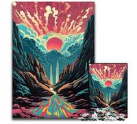 Jigsaw Puzzle 1000 Pieces Dreamy Beautiful Mountains Challenging Puzzles Brain Teaser, Adult Game, Family Interactive Activity 26X38CM/10.23x14.96inch