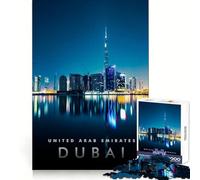 Jigsaw Puzzle 1000 Pieces Dubai Glory City Sharp Cut Art Thinking Skill Game Chill Time Play Birthday Art Play (50x75cm)