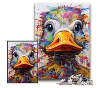 Jigsaw Puzzle 1000 Pieces Duck Graffiti cardboard Jigsaw Puzzles for Adults Size 26x38cm for Birthdays And Holidays