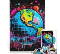 Jigsaw Puzzle 1000 Pieces Earth Fragile Tellus, Impossible Game, Fun Activities at Home, Artists' Collection, Fine Arts 38x52cm