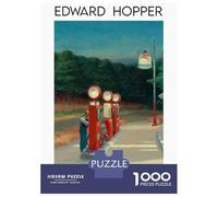 Jigsaw Puzzle 1000 Pieces Edward Hopper Gas 1940 Puzzles for Adults Toy Wall Decor Hand Speed Race Deal As Gifts for The Whole Family 52x38cm/1000pcs