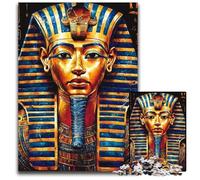 Jigsaw Puzzle 1000 Pieces Egyptian Pharaoh Wooden Jigsaw Puzzles for Birthdays, Holidays, Best for Christmas 50X75CM