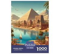 Jigsaw Puzzle 1000 Pieces Egyptian Pyramids Puzzles 38x26cm/1000pcs Gift For Kids Challenging Creative Family Game DIY Cardboard
