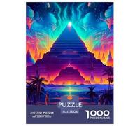 Jigsaw Puzzle 1000 Pieces Egyptian Pyramids Puzzles 38x26cm/1000pcs Toy for Adults And Kids Challenging Creative Family Game DIY Cardboard