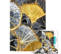 Jigsaw Puzzle 1000 Pieces Elegant Leaf Patterns Jigsaw Puzzles for Adults Hand Speed Race Difficult And Challenge for Is Ideal As A Gifts (Size 38x52cm)