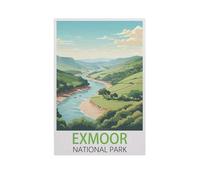 Jigsaw Puzzle 1000 Pieces，Exmoor National Park，Large Family Puzzle Game Artwork for Adults Teens（50x70cm）-AJ98