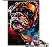 Jigsaw Puzzle 1000 Pieces Fantasy Bulldog 1000 Piece Jigsaw Family Fun Craft, Perfect for Birthdays, Holidays (Size 50x75 cm)