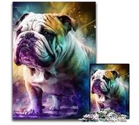 Jigsaw Puzzle 1000 Pieces Fantasy Bulldog Challenging Puzzles Perfect for Teenagers & Collectors, Ideal Home Decor & Travel Gift 50x75CM/19.68x29.52inch