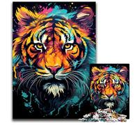 Jigsaw Puzzle 1000 Pieces Fantasy Colorful Tiger Difficult Puzzles for Adults Perfect for Teenagers, Family Bonding, Brain Teaser & DIY Home Decor Gift 1000 PCS(75x50cm)