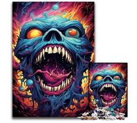 Jigsaw Puzzle 1000 Pieces Fantasy Colorful Zombies Difficult Puzzles for Adults Perfect for Teenagers, Family Bonding, Brain Teaser & DIY Home Decor Gift 1000 PCS(38x26cm)