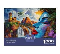 Jigsaw Puzzle 1000 Pieces Fantasy Landscape Jigsaw Puzzle Adult Jigsaw Puzzle Brain Teaser Game Staycation Kill Time Deal As Gifts for The Whole Family 38x26cm/1000pcs